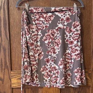 Patagonia Flora Skirt - Brown and Rose